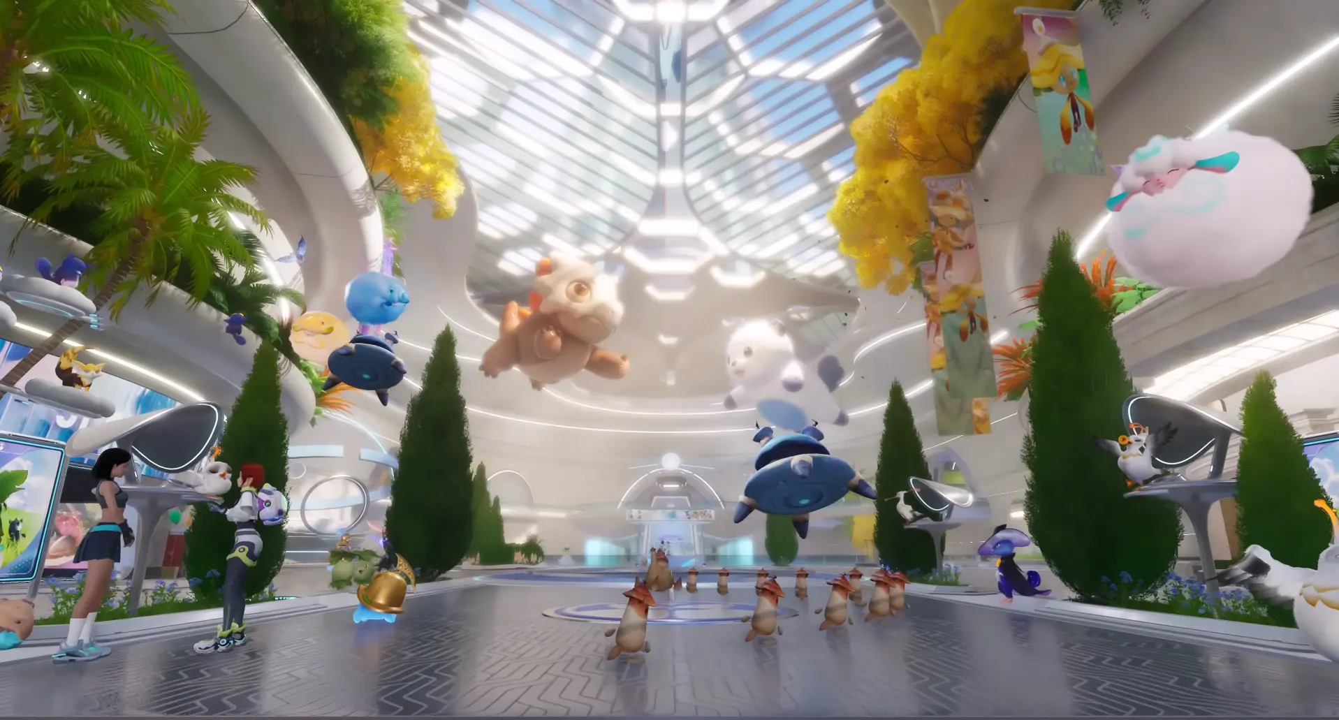 Zona explorable de Aniimo mostrando su mundo abierto y su ambientación anime