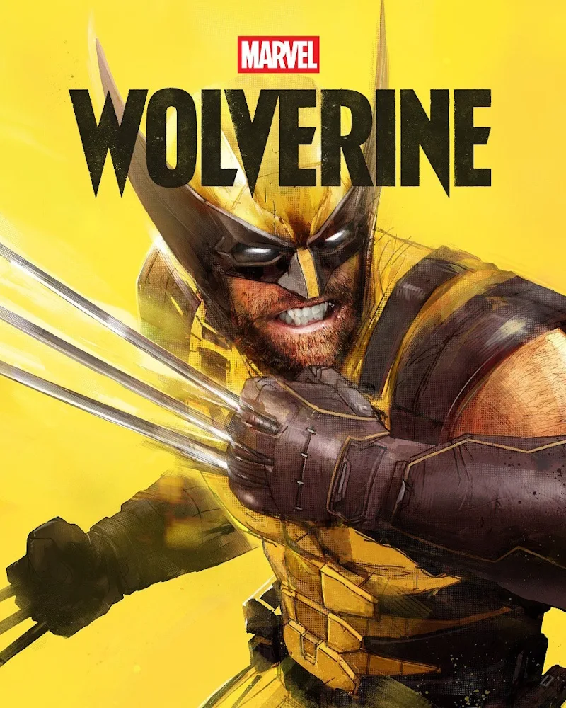 Arte oficial de Marvel's Wolverine de Insomniac Games, con Logan mostrando sus garras de adamantium